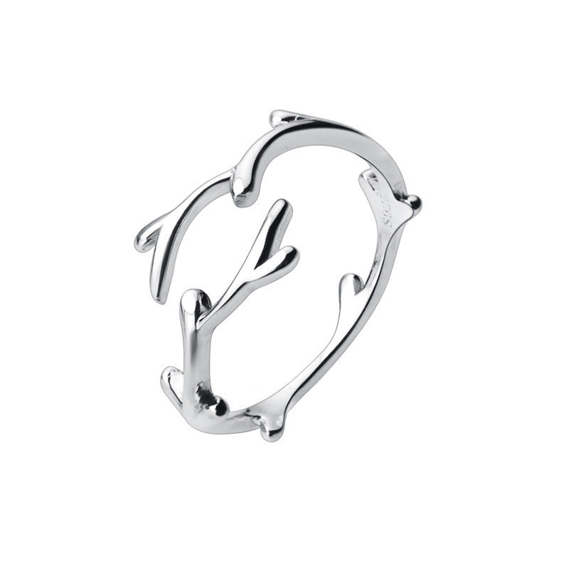 Eiche - Verstellbarer Ring mit Zweigdesign