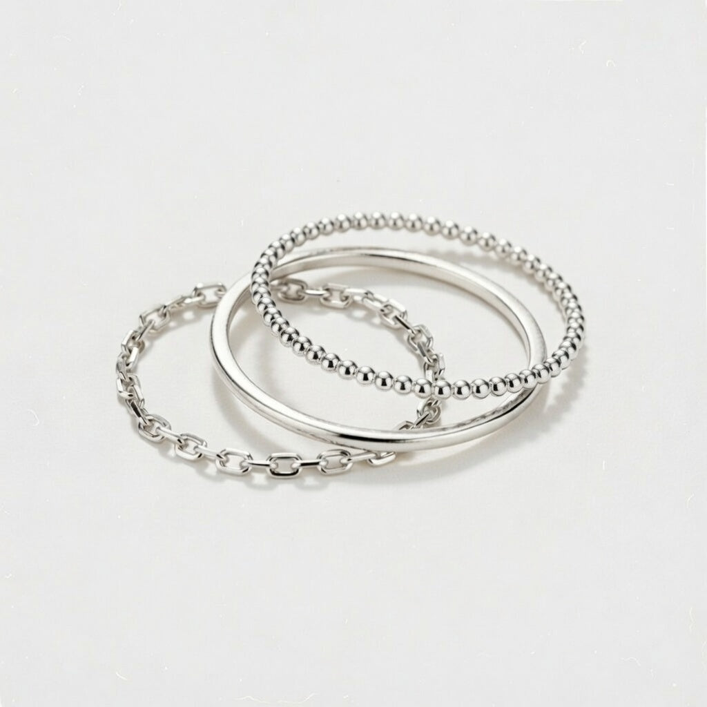 Slim Triple – Three-piece stylish ring set