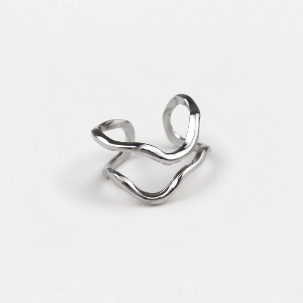 Roya – Adjustable ring with irregular shape