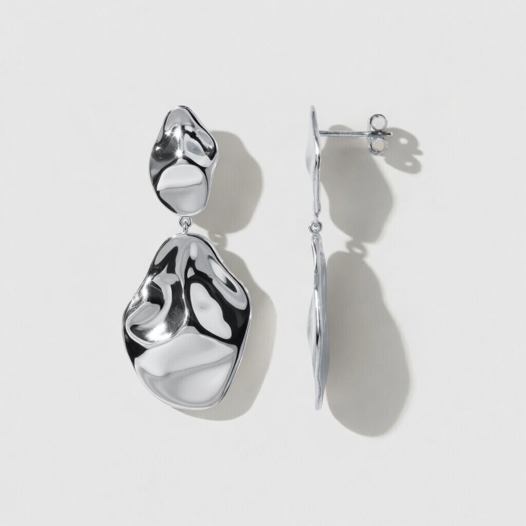 Sculpture Drop – Elegant statement earrings