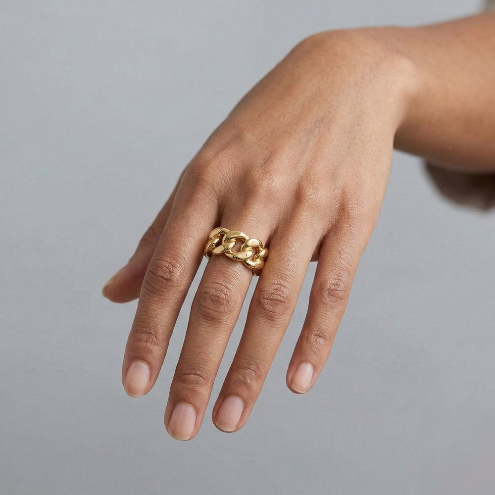 Amara - Ring im Kettenglied-Stil