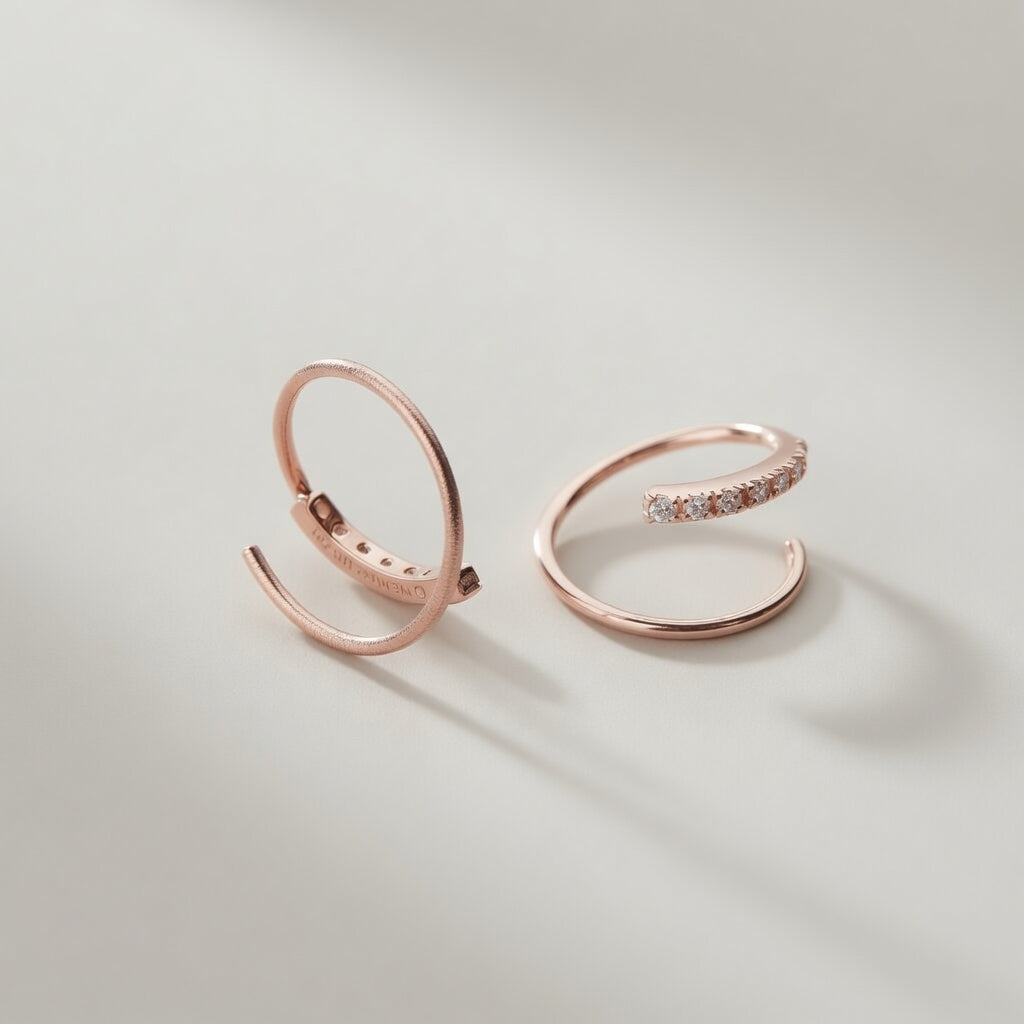 Twiggy – Earrings with twisted design