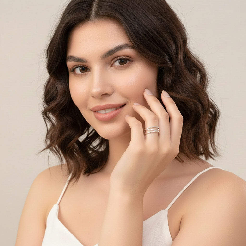 Pure Elegance - Ring mit mehreren Bändern