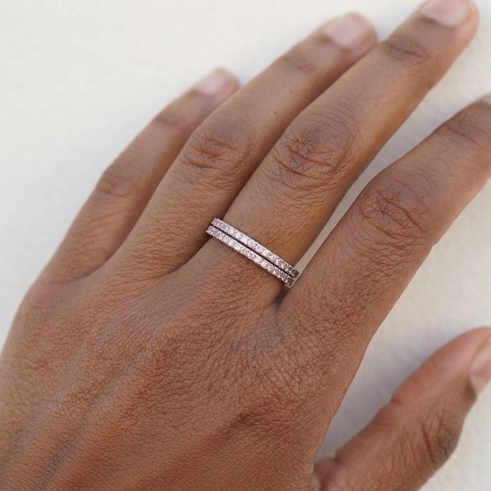 Selma - Ring mit rosa Edelsteinen