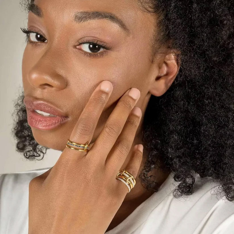 Bonded - Ring mit verbundenen Gliedern