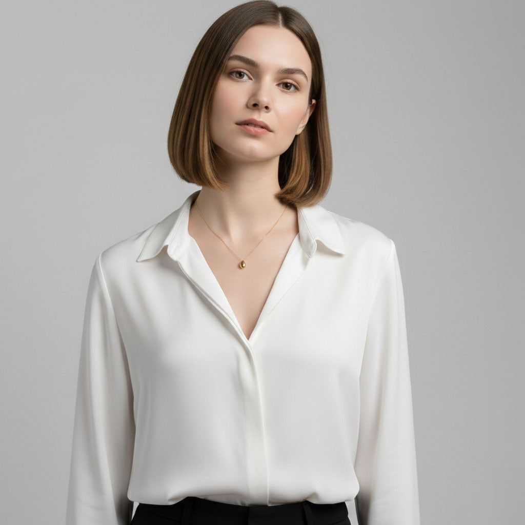 Dewdrop - Ketting met ovale hanger