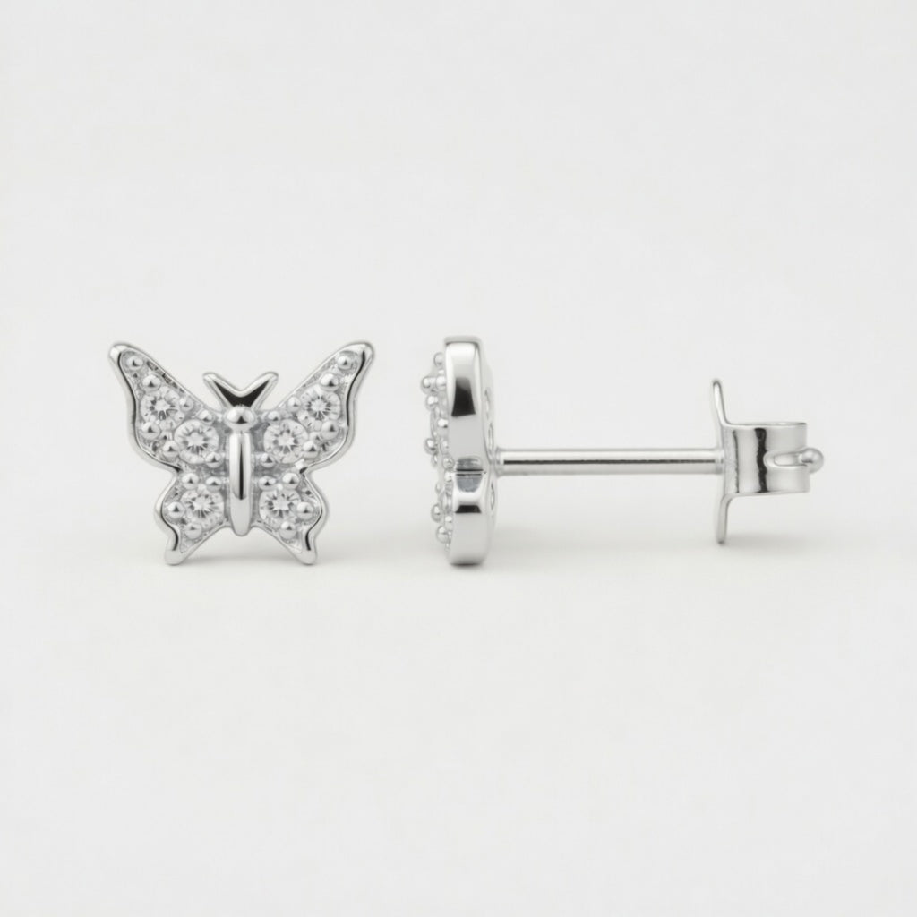 Lunelle – Studs with sparkling butterflies