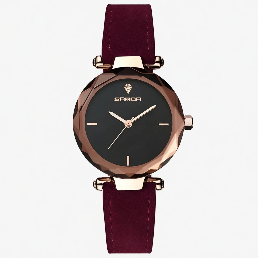 Hilda - Horloge met leren band
