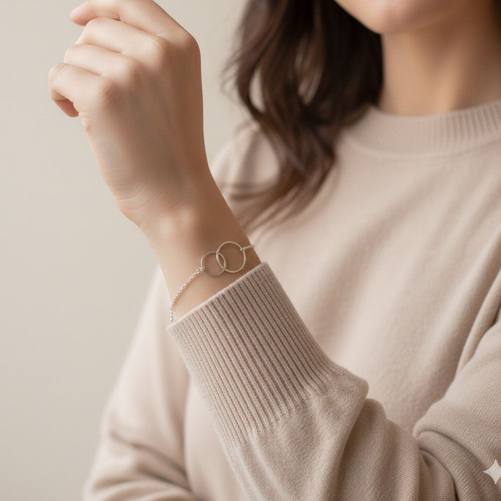 Hollow - Armband met onderling verbonden cirkels