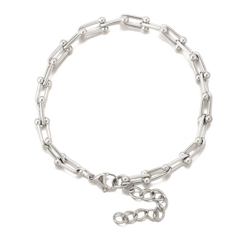 U-Turn – Bracelet with interlinked horseshoe chain