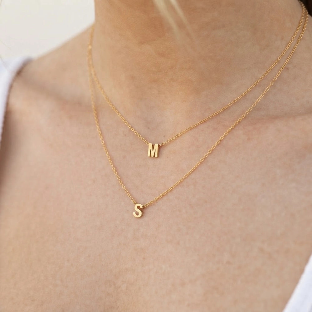 Letter – Necklace with letter pendant