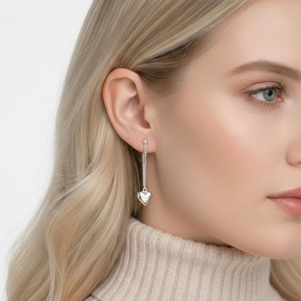 Little Heart - Quastenohrringe mit dekorativem Herz