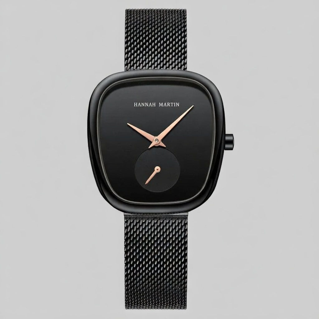 Meja - Uhr mit quadratisch abgerundetem Gehäuse