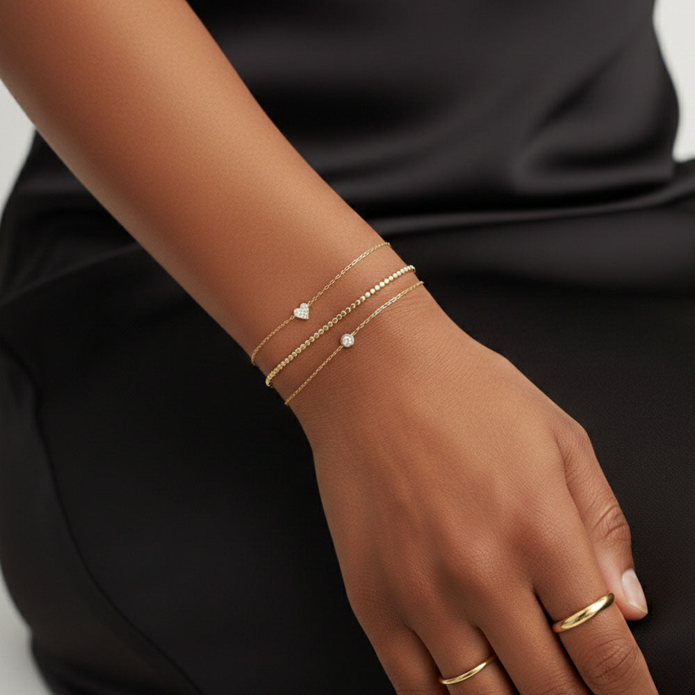 Passione - Armband met pavé gezet hart