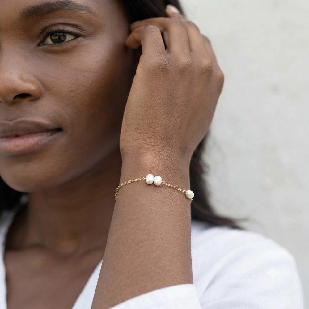 Pearly Glow – Bracelet with freshwater pearls