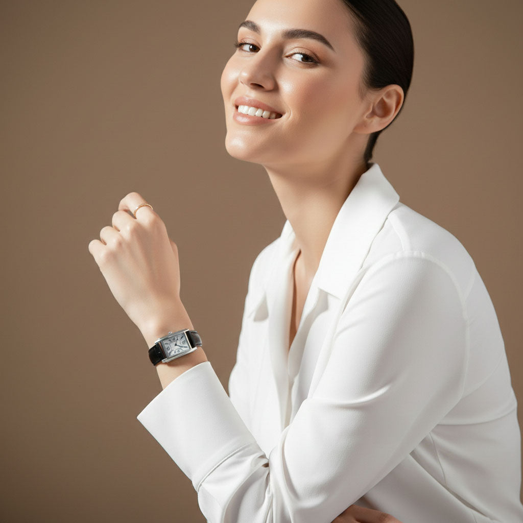 Roma – Watch with rectangular dial