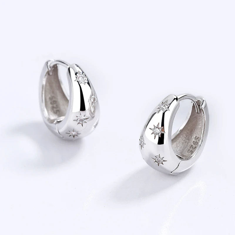 Earrings Twinkling Hoops