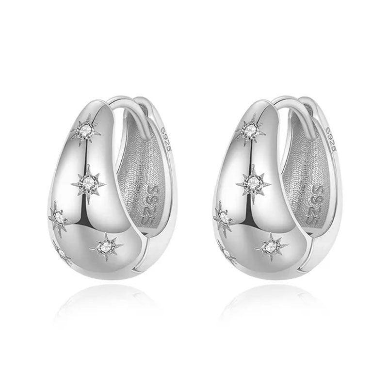 Earrings Twinkling Hoops