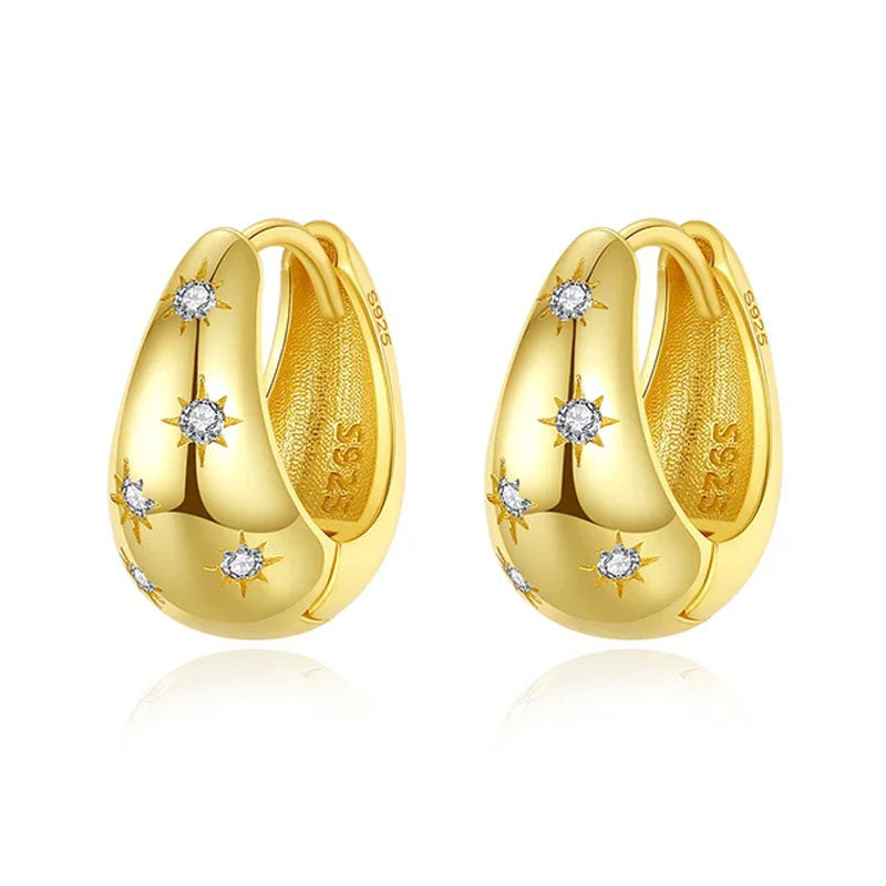 Earrings Twinkling Hoops