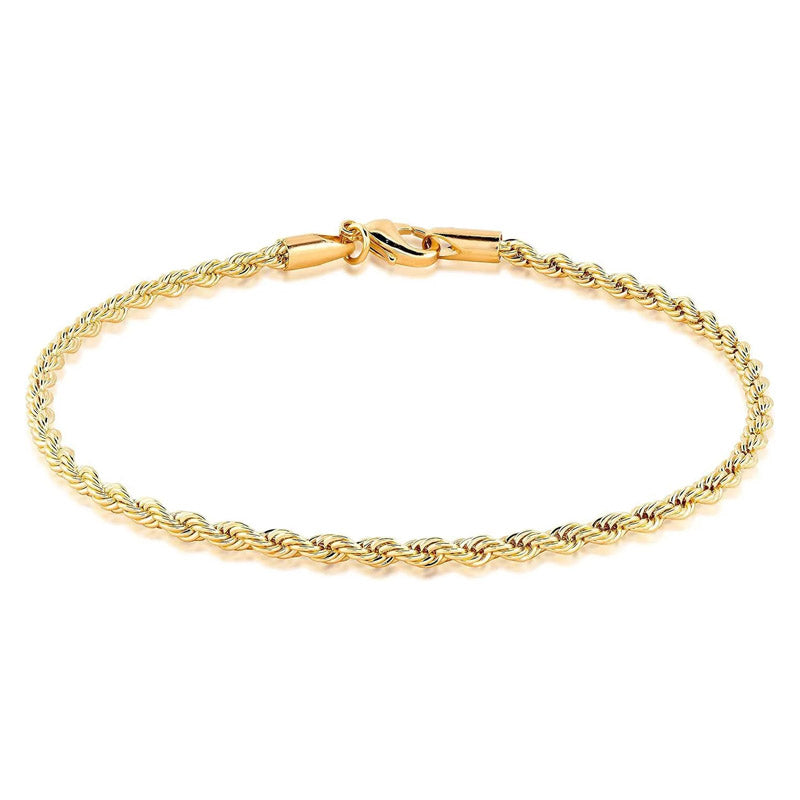 Vigdis – Anklet with twisted chain