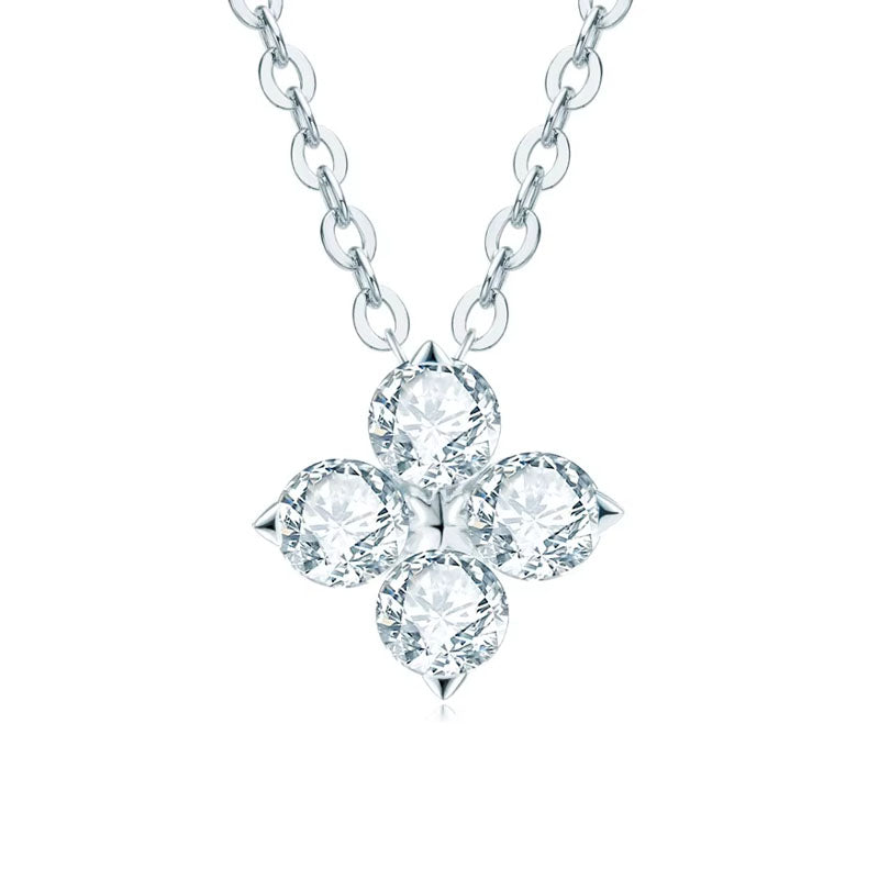 Yrsa - Ketting met fonkelende bloemenhanger