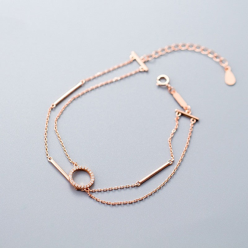 Harpa – Bracelet with double chains and sparkling details