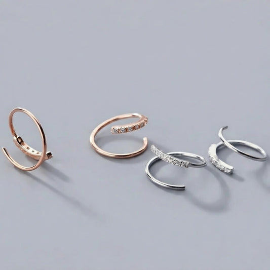 Twiggy - Ohrringe mit gedrehtem Design