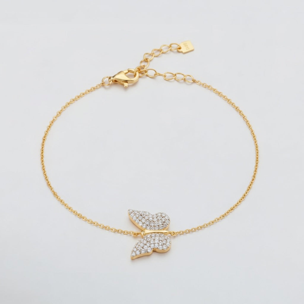Butterfly Bliss - Armband mit funkelndem Schmetterling