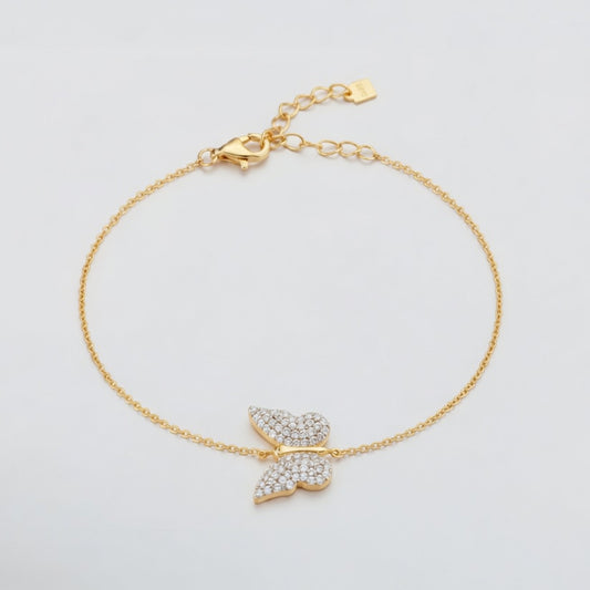 Butterfly Bliss - Armband mit funkelndem Schmetterling