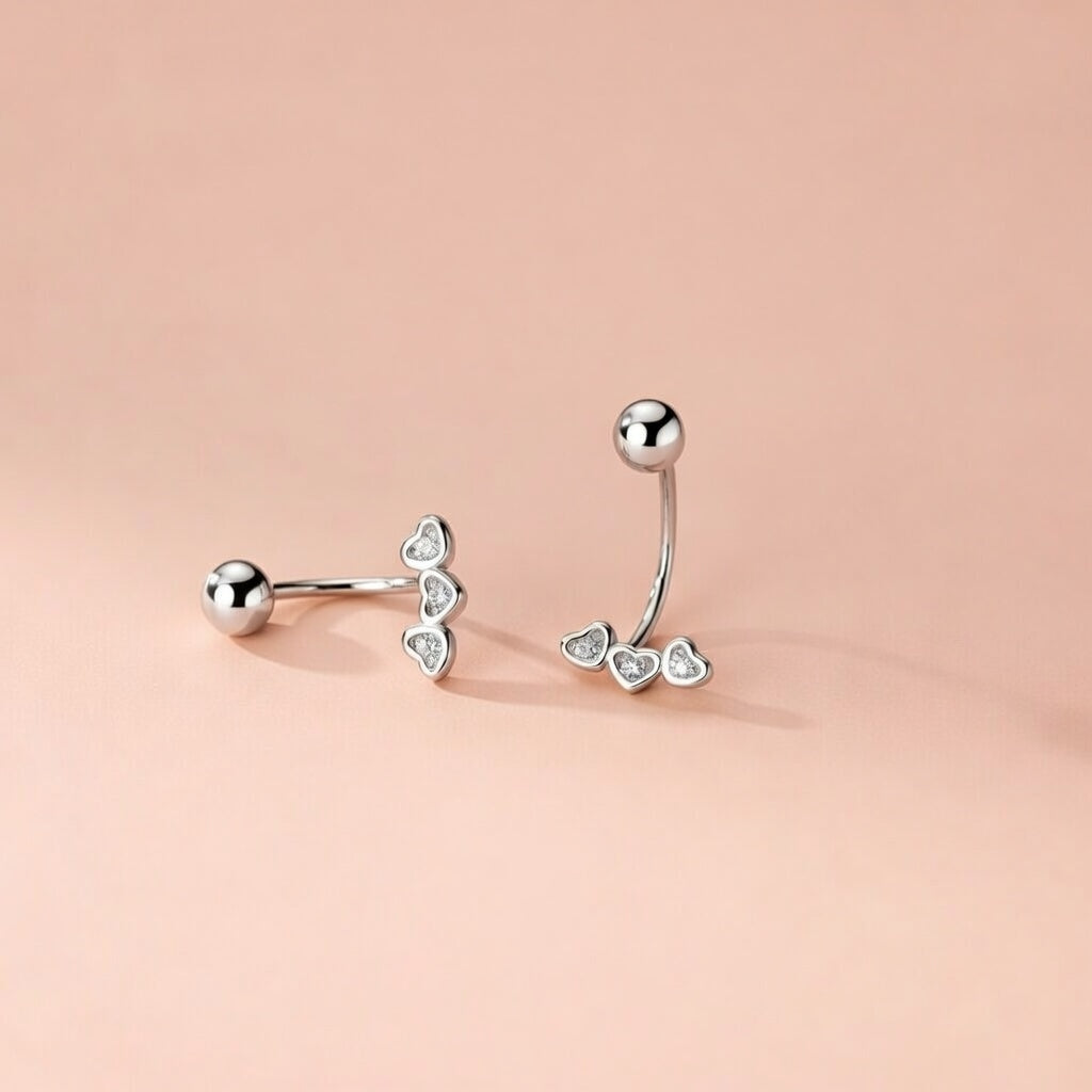 Ari – Earrings with hook design and screw backs