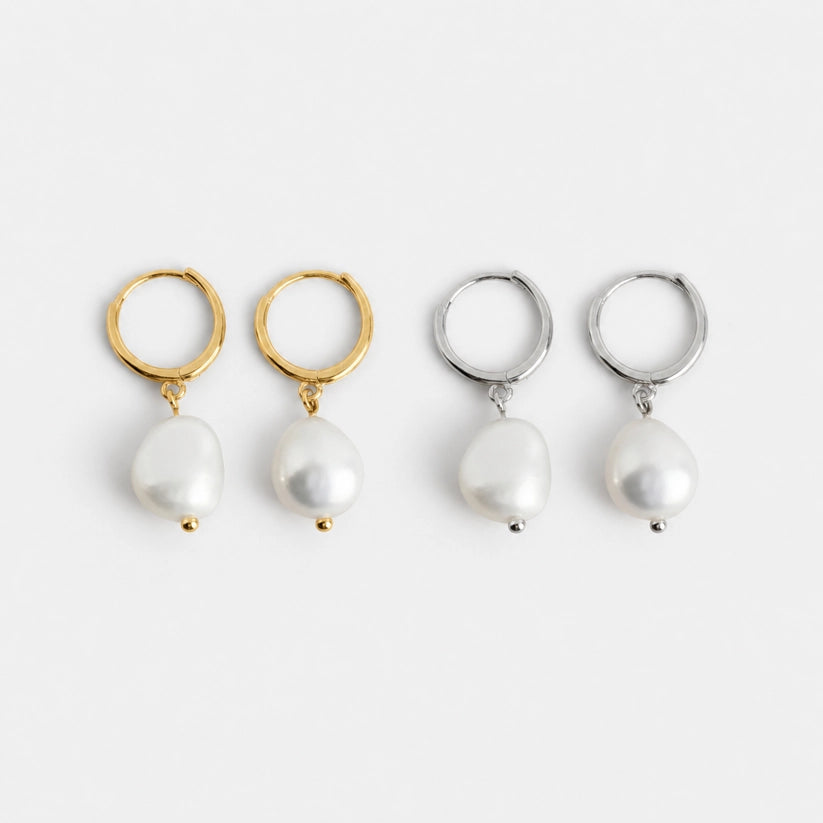 Amelie – Hoops with pearl