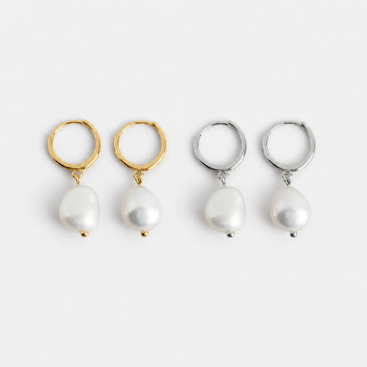Amelie – Hoops with pearl