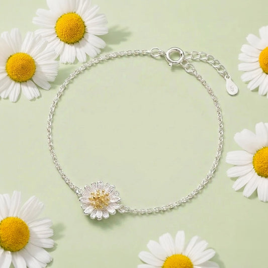 Daisy Flower - Armband mit Gänseblümchen-Anhänger