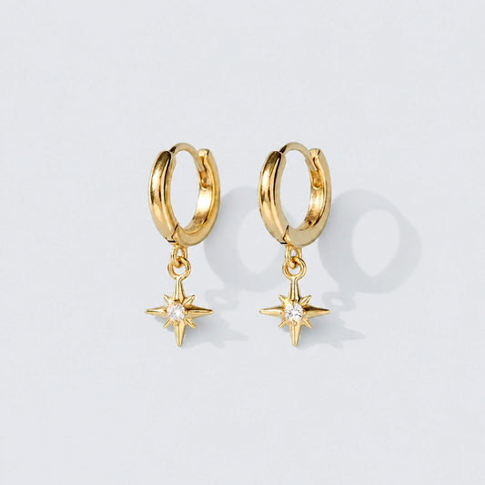 Edda – Hoops with star-shaped charm