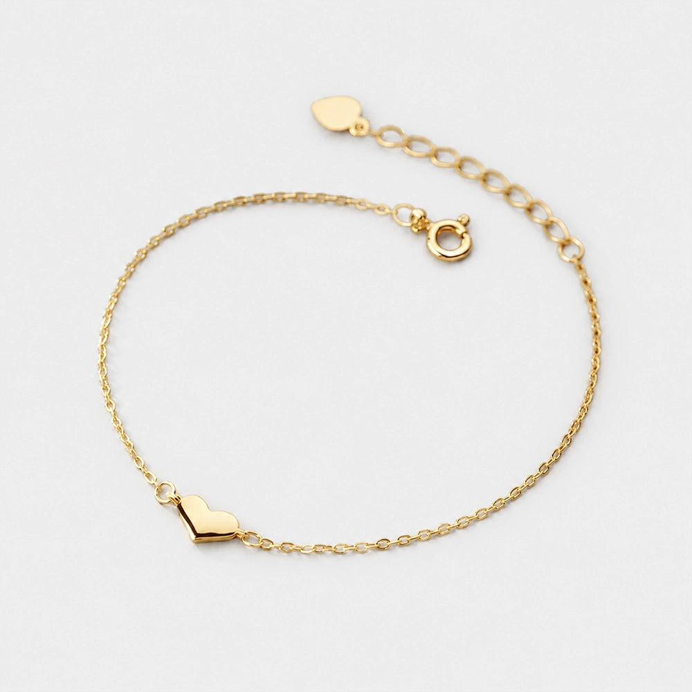 Esmeralda - Armband mit kleinem Herzanhänger