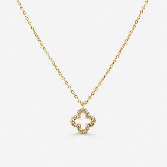 Fortune Bloom – Necklace with clover-shaped pendant