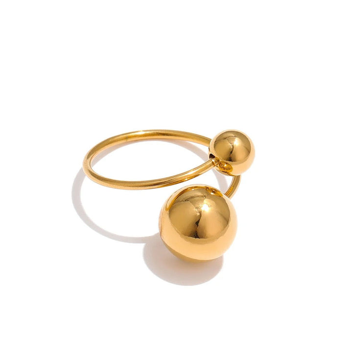 Globe – Adjustable overlap ring with spheres – nordicglimmer