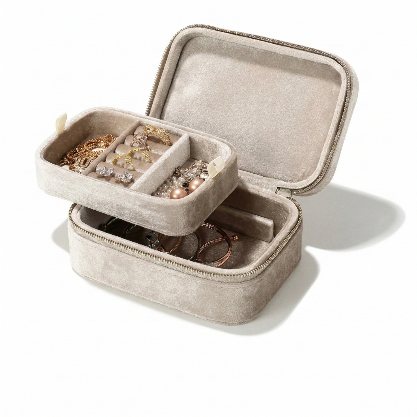 Dream Chest - Fluwelen sieradenkistje met rits