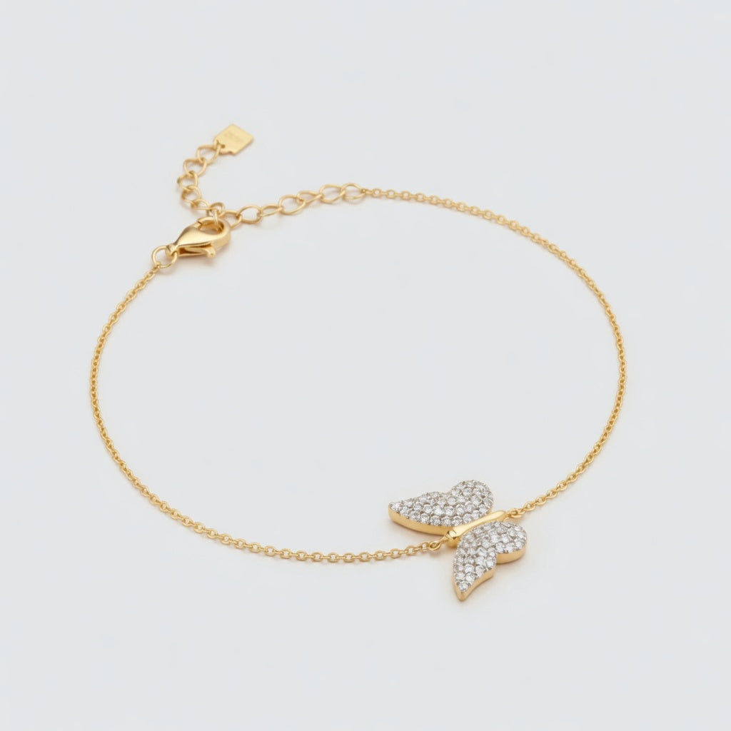 Butterfly Bliss - Armband mit funkelndem Schmetterling