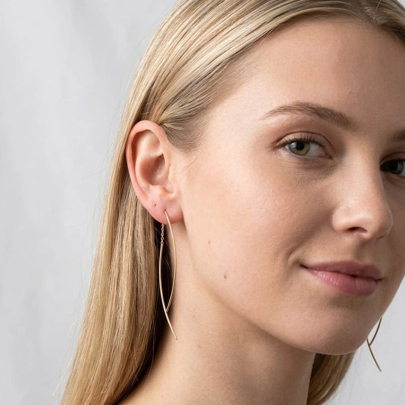 Iza – Slim tassel earrings