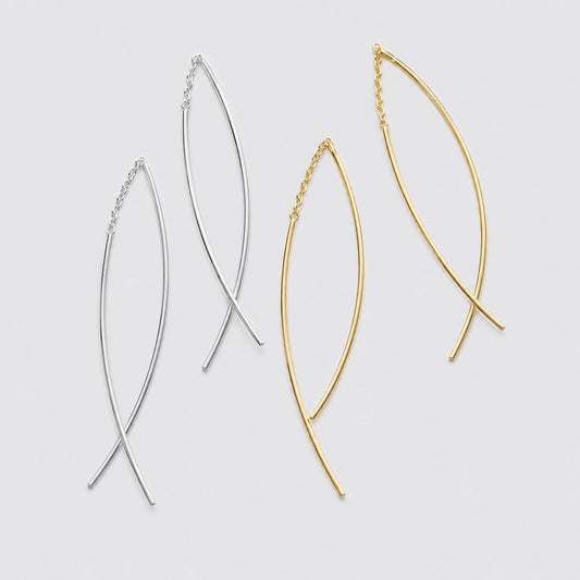 Iza – Slim tassel earrings