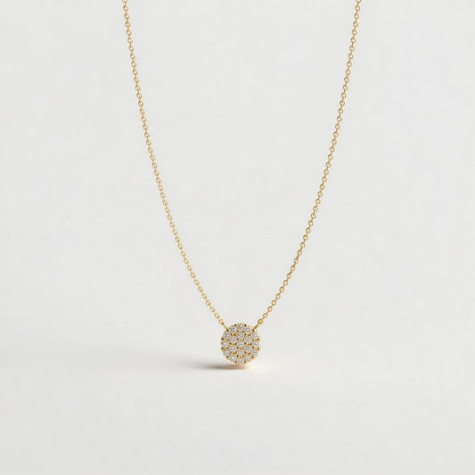 Snowfall – Necklace with sparkling pendant