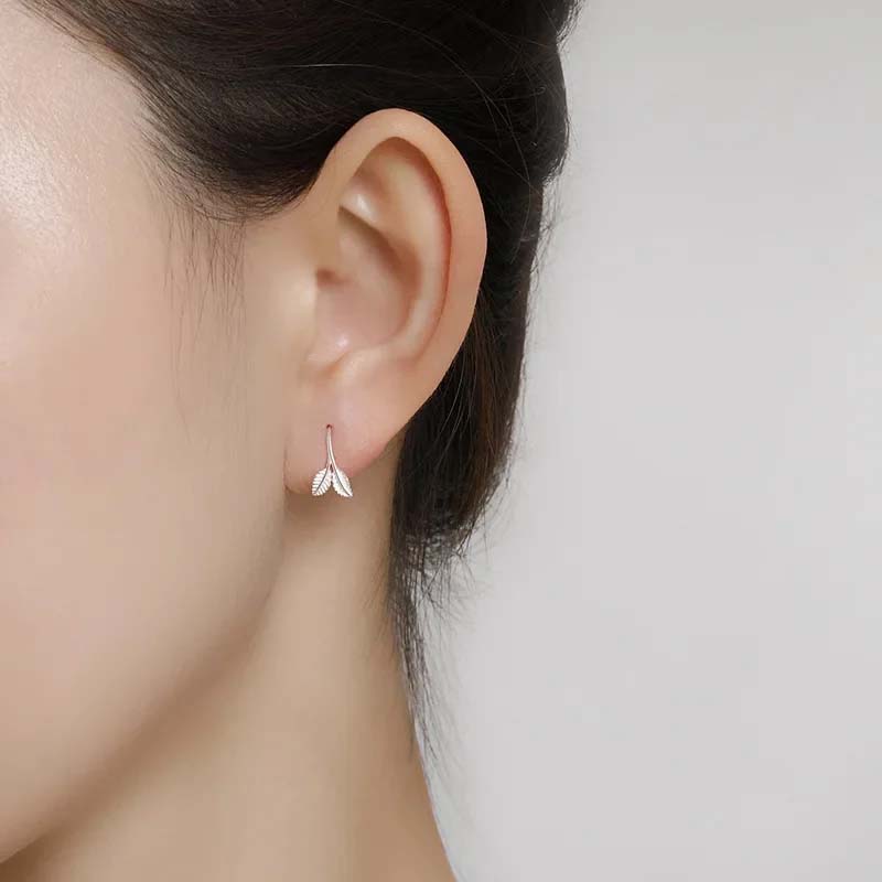 Earrings Leaf