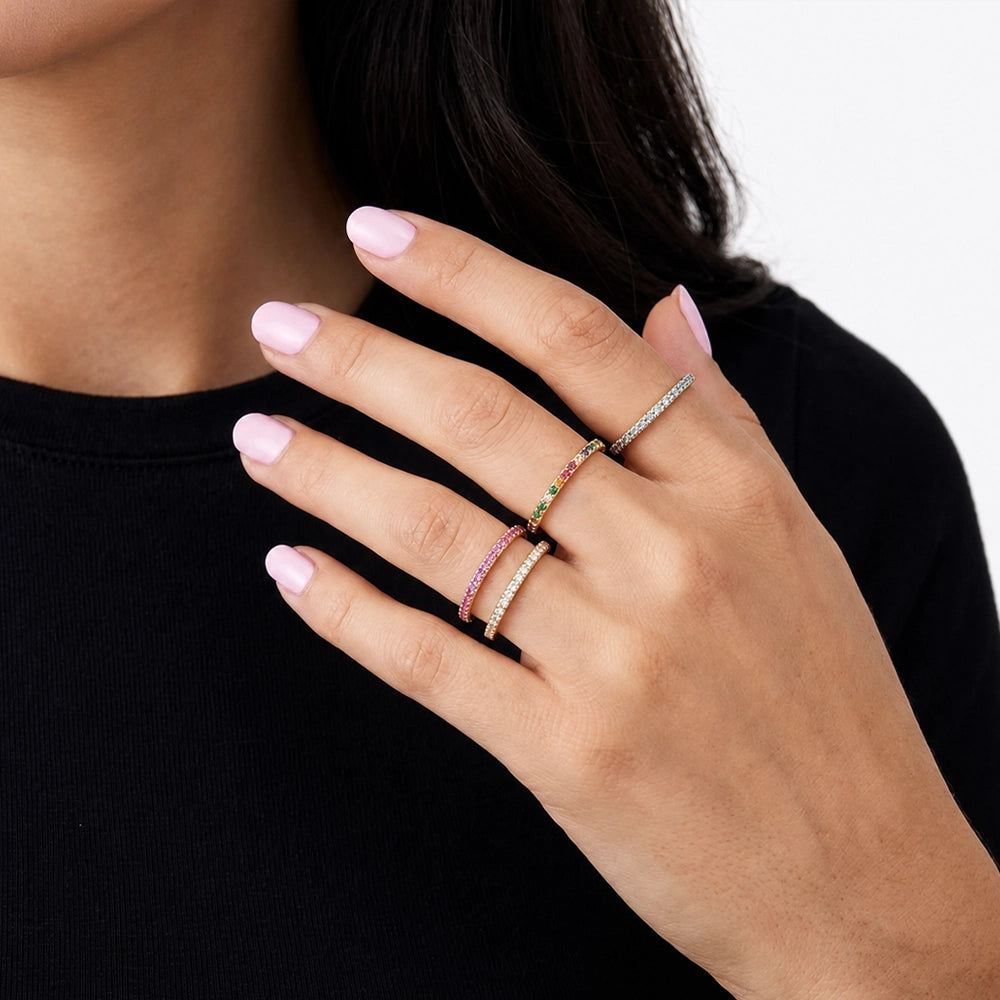 Lexie – Ring with vibrant gem accents