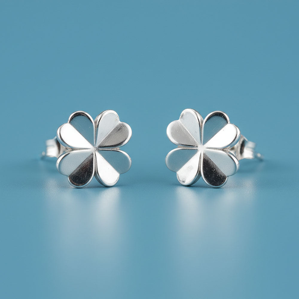 Lucky Clover - Oorbellen met klavertje vier