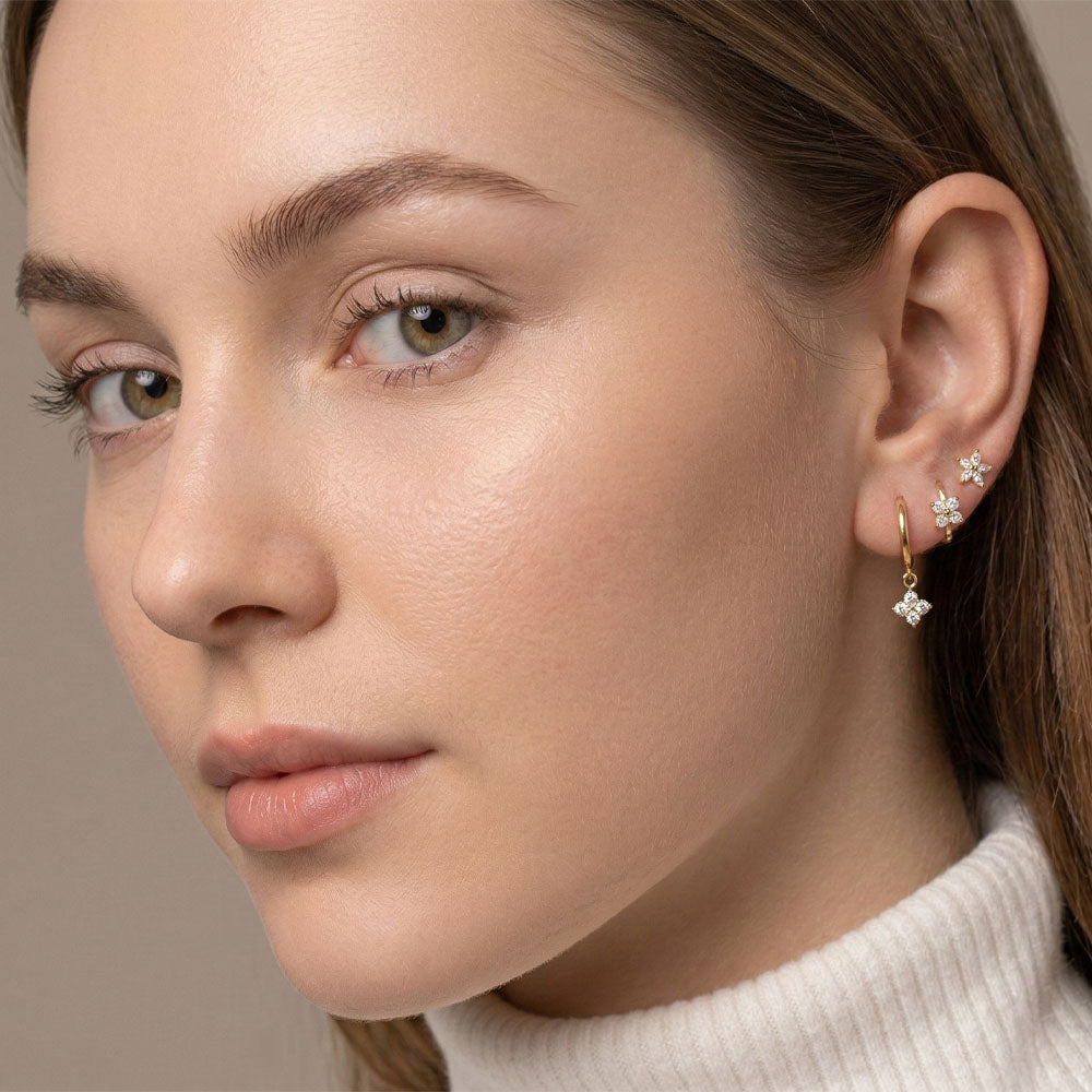 Malva – Hoops with floral design