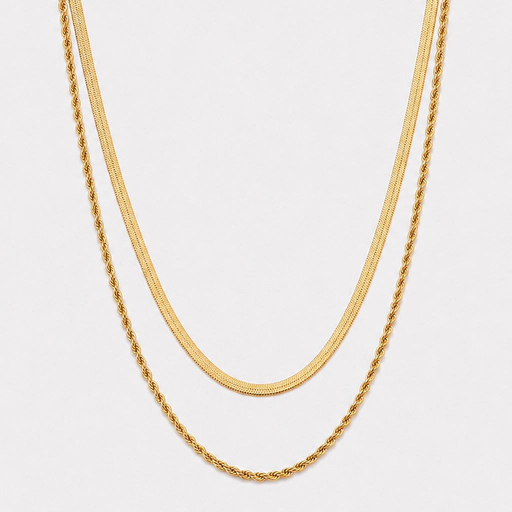 Naomi – Necklace with double chains
