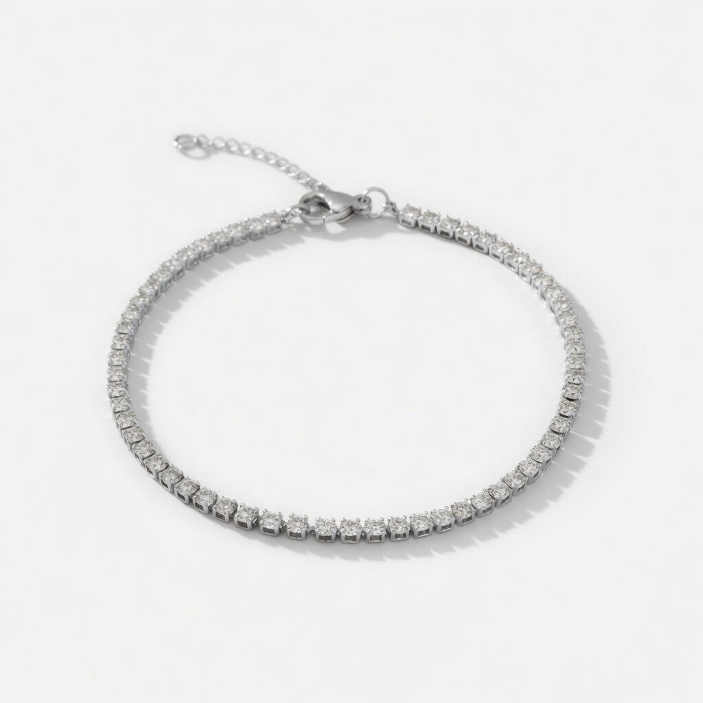 Inez - Tennisarmband mit glänzenden Steinen