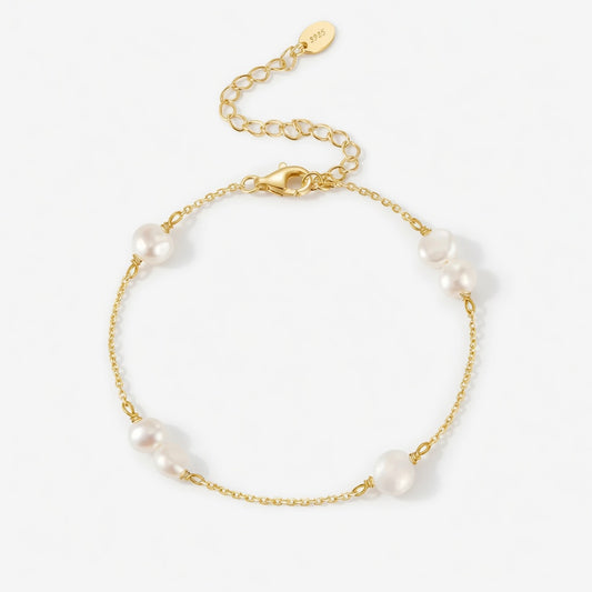 Pearly Glow – Bracelet with freshwater pearls