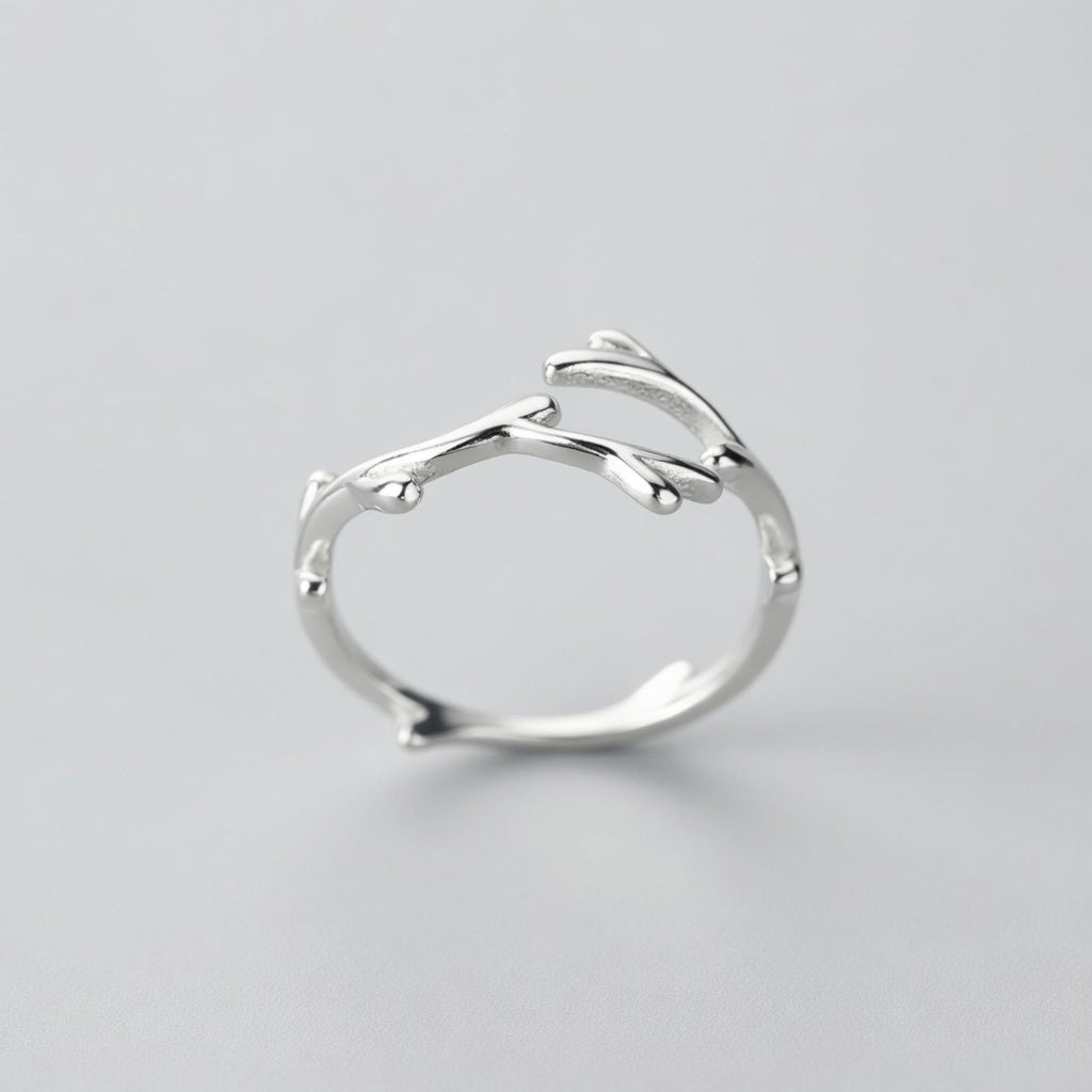 Oak - Verstellbarer Ring mit Zweigdesign